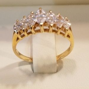 Diamond and Gold Anniversary Band